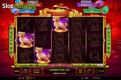 Скрин4. Phoenix Fortune (Greentube) слот