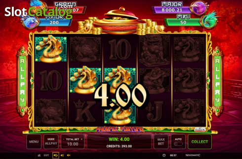 Скрин5. Phoenix Fortune (Greentube) слот