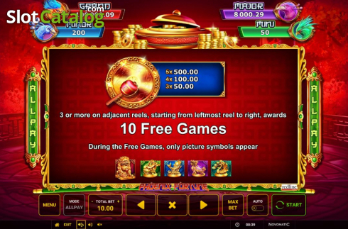 Скрин8. Phoenix Fortune (Greentube) слот