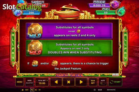 Скрин9. Phoenix Fortune (Greentube) слот