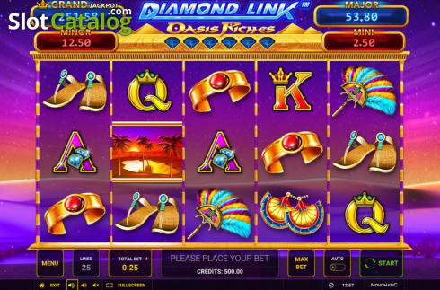 Скрин2. Oasis Riches Diamond Link слот