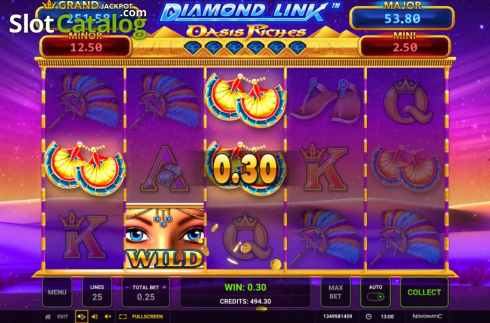 Скрин5. Oasis Riches Diamond Link слот