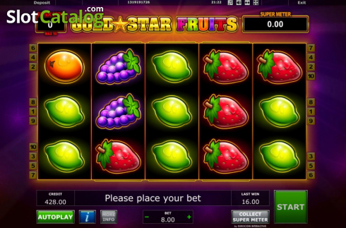 Скрин2. Gold Star Fruits слот