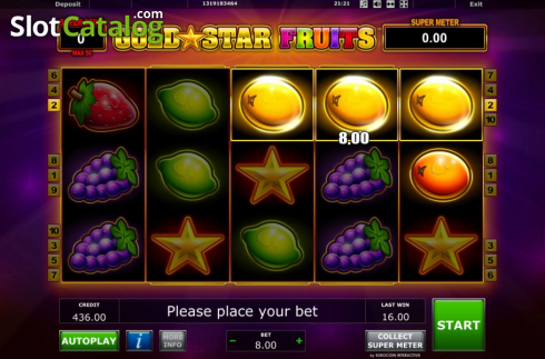 Скрин3. Gold Star Fruits слот