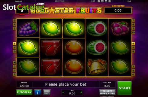 Скрин6. Gold Star Fruits слот