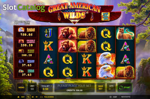 Скрин2. Great American Wilds слот
