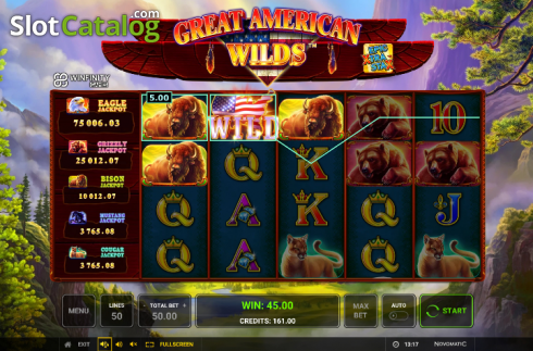 Скрин5. Great American Wilds слот
