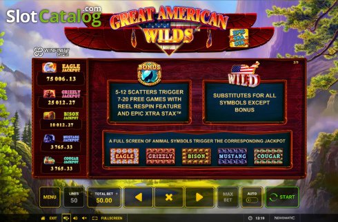 Скрин8. Great American Wilds слот