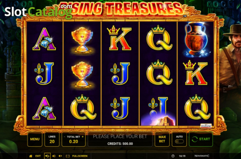 Скрин2. Rising Treasures слот