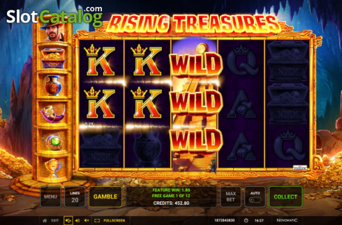 Скрин6. Rising Treasures слот