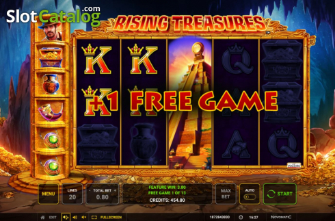 Скрин7. Rising Treasures слот