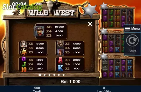 Скрин8. Wild West (Mazooma) слот