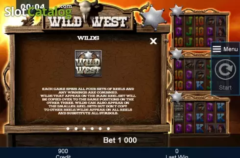 Скрин9. Wild West (Mazooma) слот