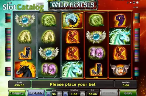Скрин2. Wild Horses (Green Tube) слот