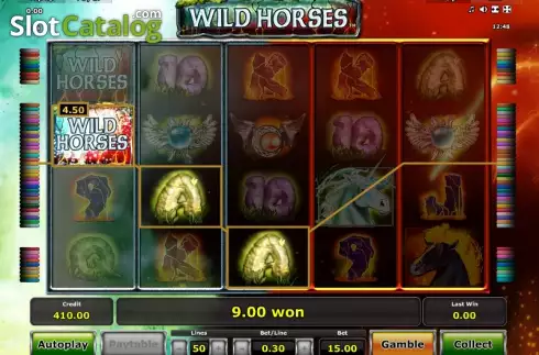 Скрин4. Wild Horses (Green Tube) слот