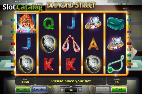 Скрин2. Diamond Street слот