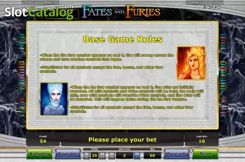 Скрин7. Fates and Furies слот