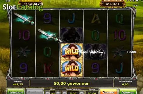 Скрин4. Zenia Queen of War слот