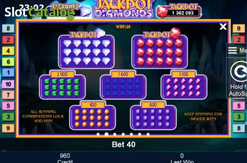 Скрин6. Jackpot Diamonds слот