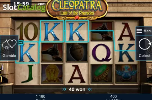 Скрин3. Cleopatra Last of the Pharaohs слот