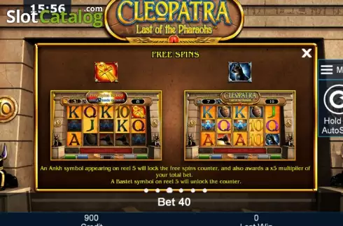 Скрин8. Cleopatra Last of the Pharaohs слот
