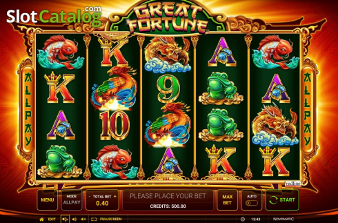 Скрин2. Great Fortune слот