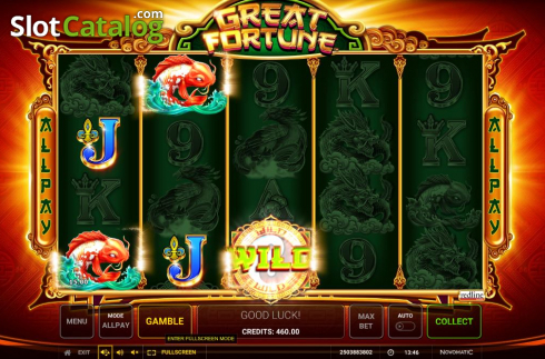 Скрин3. Great Fortune слот