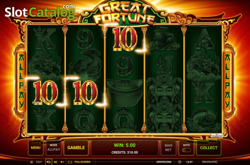 Скрин6. Great Fortune слот