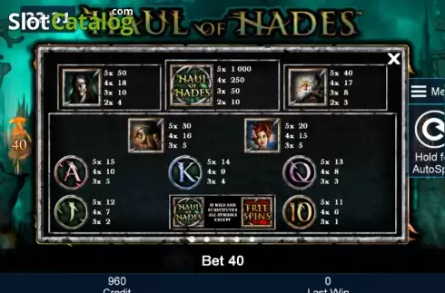 Скрин6. Haul of Hades слот