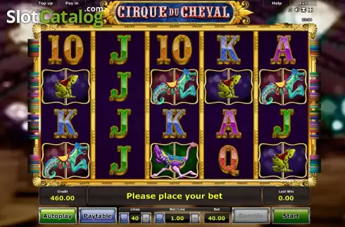Скрин2. Cirque du Cheval слот