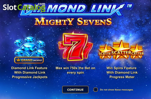 Скрин2. Diamond Link Mighty Sevens слот