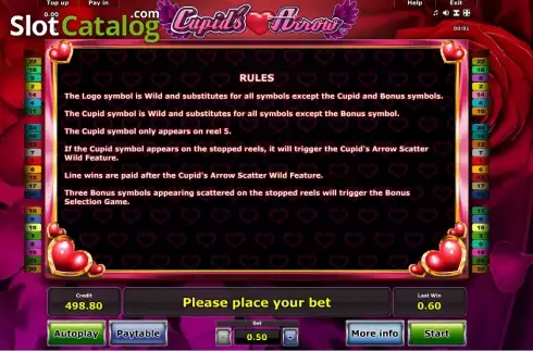 Скрин8. Cupid´s Arrow слот