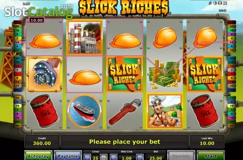 Скрин3. Slick Riches (Greentube) слот