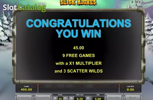 Скрин9. Slick Riches (Greentube) слот