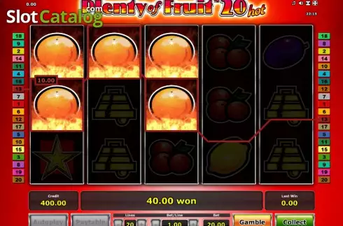 Скрин3. Plenty of Fruit 20 Hot слот