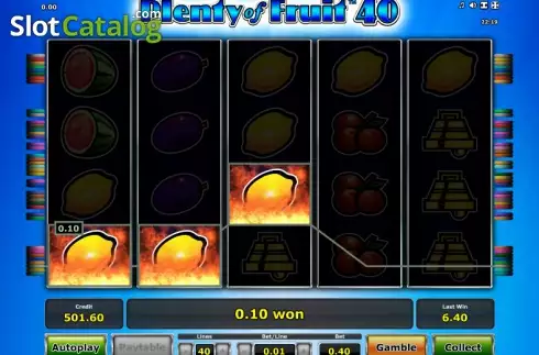 Скрин3. Plenty of Fruit 40 слот