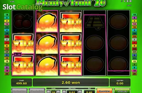 Скрин4. Plenty of Fruit 20 слот