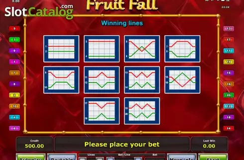 Скрин7. Fruit Fall слот