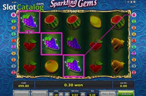 Скрин3. Sparkling Gems слот