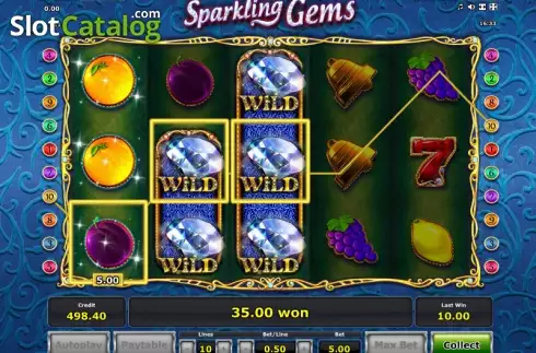 Скрин4. Sparkling Gems слот