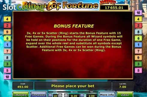 Скрин7. Rings of Fortune слот
