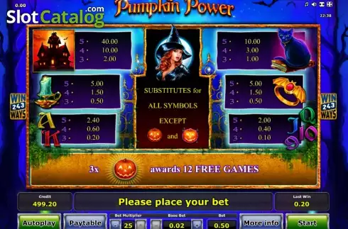 Скрин6. Pumpkin Power слот
