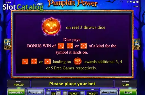 Скрин7. Pumpkin Power слот