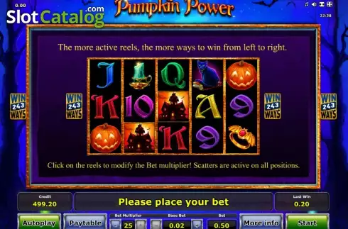 Скрин9. Pumpkin Power слот