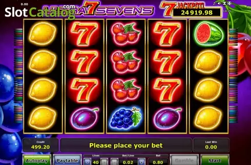 Скрин2. Ultra Sevens слот