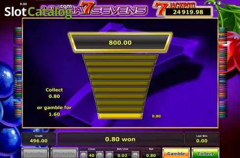Скрин4. Ultra Sevens слот