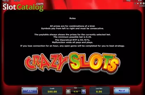 Скрин9. Crazy Slots слот