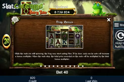 Скрин7. Frogs Fairy Tale слот