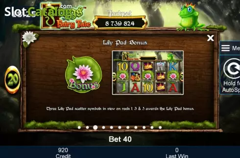 Скрин8. Frogs Fairy Tale слот