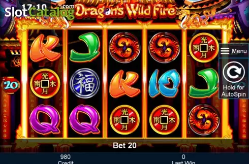 Скрин2. Dragon's Wild Fire слот